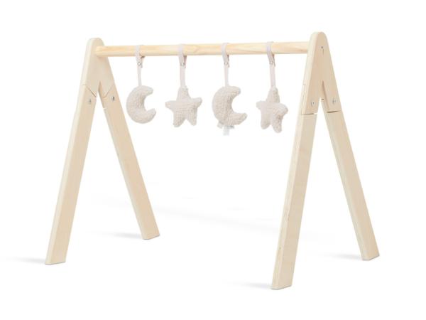 Jollein babygym toys moon - nougat - losse speeltjes voor aan de babygym