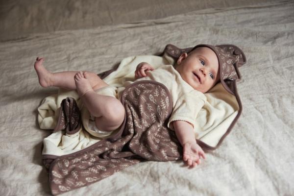 Jollein Badcape Meadow 75x75cm - Chestnut - Afbeelding 4