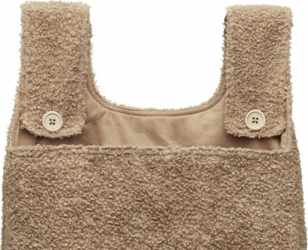 Jollein boxopbergzak Boucle - biscuit - Afbeelding 2