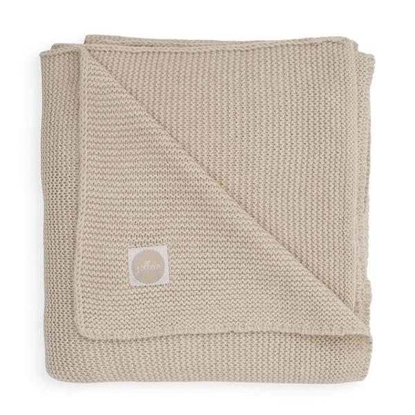 Jollein Deken basic knit - nougat