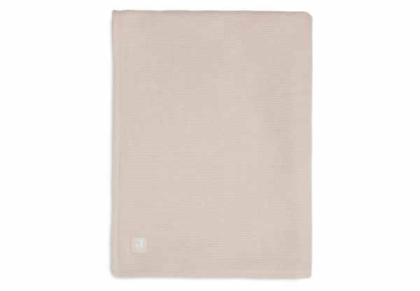 Jollein Deken Basic Knit gevoerd met coral fleece - Pale Pink