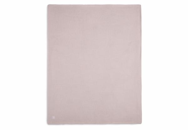 Jollein Deken Basic Knit gevoerd met coral fleece - Pale Pink - Afbeelding 5
