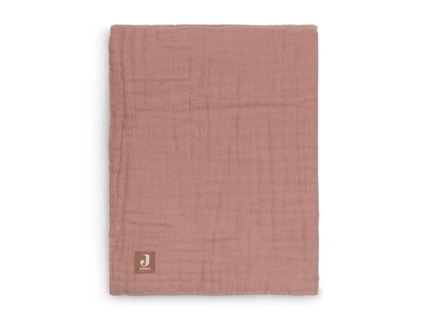 Jollein Deken wrinkled cotton - rosewood