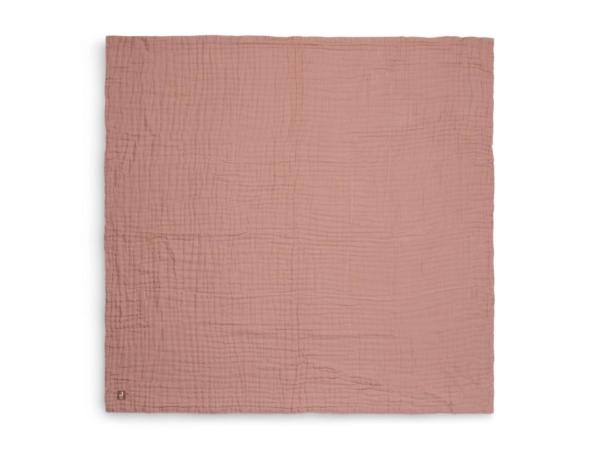 Jollein Deken wrinkled cotton - rosewood - Afbeelding 4