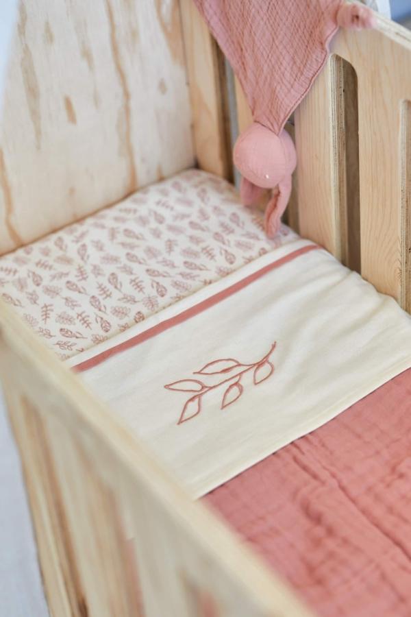 Jollein Deken wrinkled cotton - rosewood - Afbeelding 7