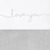 Jollein laken love you - grey