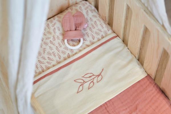 Jollein laken meadow - rosewood - Afbeelding 5