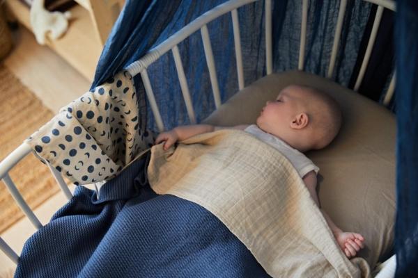 Jollein laken cotton wrinkled - nougat - Afbeelding 4