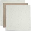 Jollein multidoek small 70x70 cm - stargaze - Biscuit (3-pack)