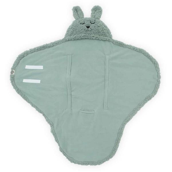 Jollein Wikkeldeken Bunny - ash green