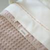 Koeka deken wafel flanel antwerp - grey pink - Afbeelding 3