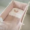Koeka deken wafel flanel antwerp - grey pink - Afbeelding 4