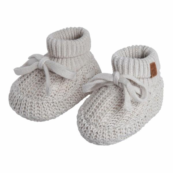 Baby's Only slofjes met teddy aan de binnenkant - Soul - warm linen