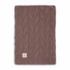 Jollein Deken spring knit coral fleece - chestnut