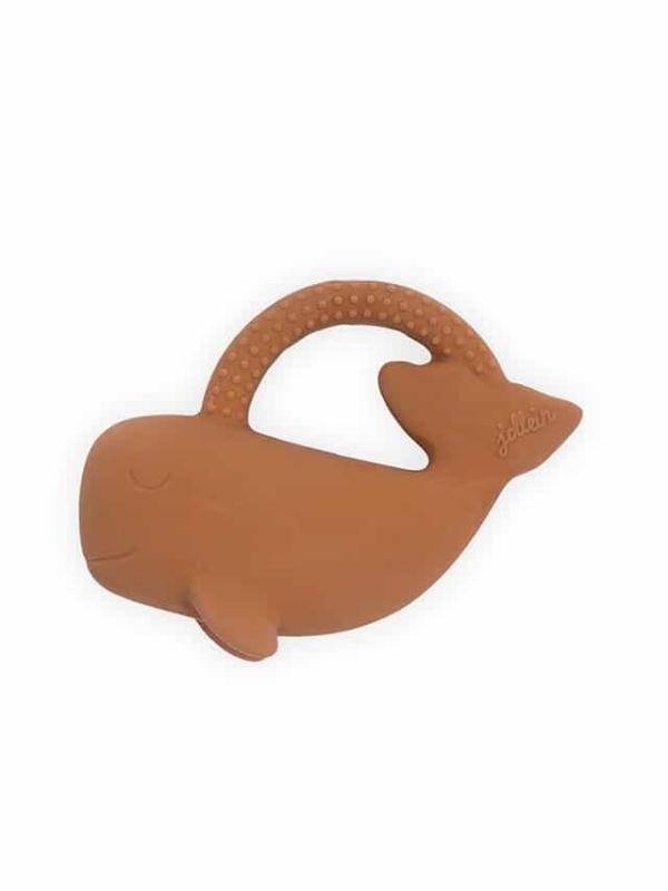 Jollein Bijtring Whale - Caramel - 100% natuurlijk rubber - Afbeelding 3