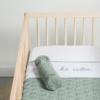 Jollein Deken River knit / coral fleece - ash green - Afbeelding 4