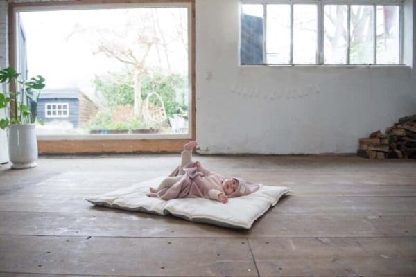 Koeka boxkleed Runa leaf/warm white 80x100 - Afbeelding 5