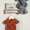 Jollein Romper korte mouw tiger - rust - Afbeelding 4