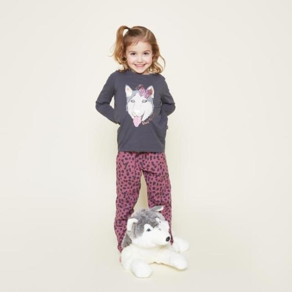 Charlie Choe Meisjes Pyjama Set Donkergrijs Cassis Husky S49000 - Afbeelding 3