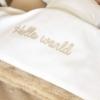 Meyco Laken Hello world - sand - Afbeelding 2