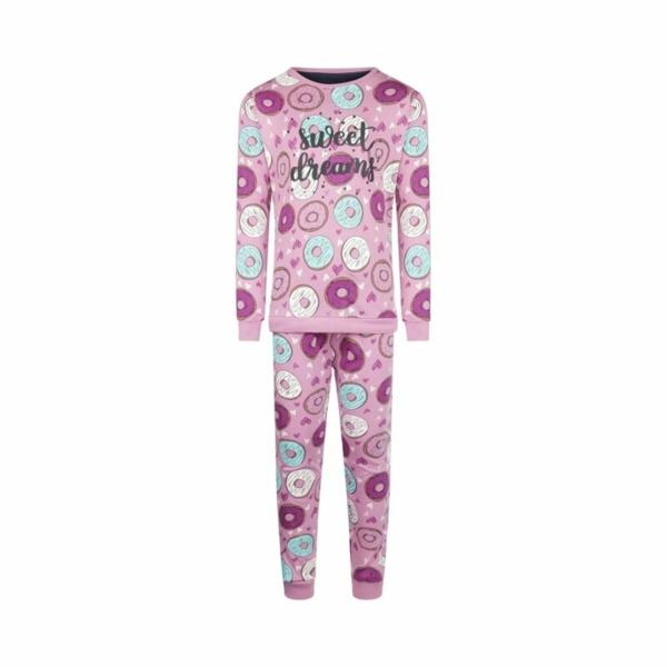 Charlie Meisjes Pyjama - Paars Donut - S49046