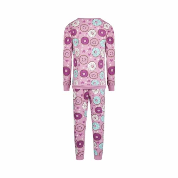 Charlie Meisjes Pyjama - Paars Donut - S49046 - Afbeelding 2