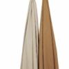 Meyco hydrofiele swaddles 2-pack pre washed uni -  sand/toffee 120x120cm