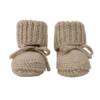 Lodger Babyslofjes Newborn Slipper Knit Cotton 0-6 maanden - Beige