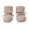 Lodger Babyslofjes Newborn Slipper Knit Cotton 0-6 maanden - Birch