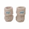 Lodger Babyslofjes Newborn Slipper Knit Cotton 0-6 maanden - Birch - Afbeelding 2