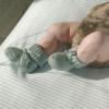 Lodger Babyslofjes Newborn Slipper Knit Cotton 0-6 maanden - silk - Afbeelding 3
