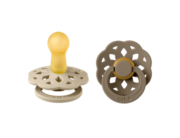 BiBS - Boheme - Fopspeen - Rond - Vanilla/Dark oak