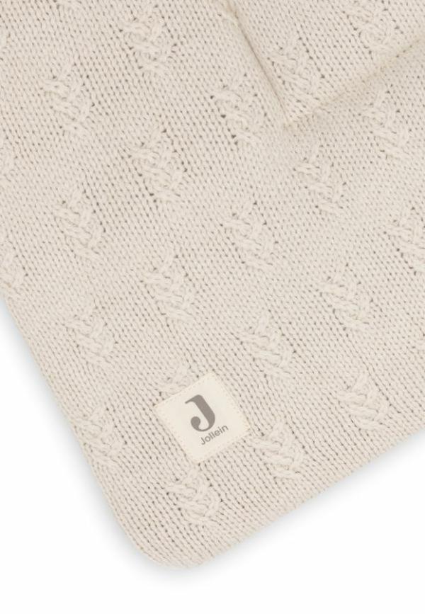 Jollein Boxkleed 75x95cm Grain Knit - Oatmeal - Afbeelding 2