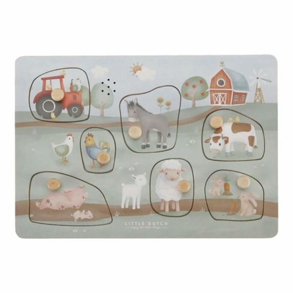 Little Dutch Houten puzzel Little Farm - LD7158 - Afbeelding 6