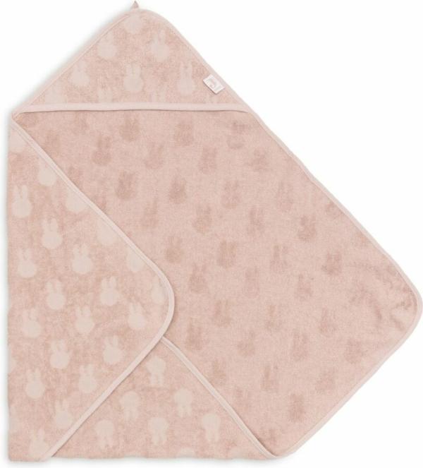 Jollein Badcape Badstof 75x75cm Nijntje Jacquard - wild rose