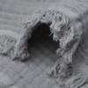 Jollein Baby Deken Ledikant 120x120cm Muslin Fringe - Storm Grey - Afbeelding 2