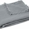 Jollein Baby Deken Ledikant 120x120cm Muslin Fringe - Storm Grey