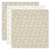 Jollein Hydrofiele Doek Small 70x70cm - twig - olive green ( 3 stuks)