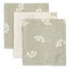 Jollein Monddoekjes hydrofiel - twig - olive green (3 stuks)