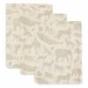 Jollein washandjes hydrofiel animals - nougat (3 stuks)