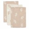 Jollein washandjes hydrofiel twig - wild rose (3 stuks)
