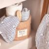 Jollein Hydrofiele Doek Small 70x70cm Nijntje Stripe - Navy - 3 Stuks - Afbeelding 3