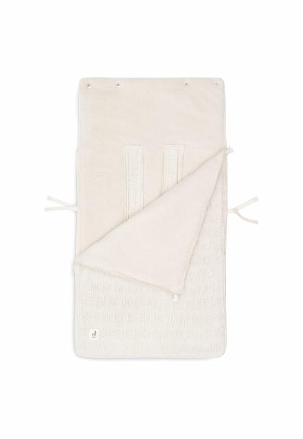 Jollein Voetenzak voor Autostoel Kinderwagen Grain Knit - Oatmeal - Afbeelding 2