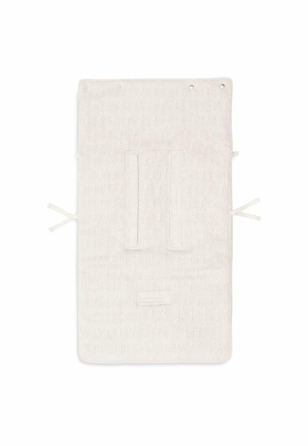 Jollein Voetenzak voor Autostoel Kinderwagen Grain Knit - Oatmeal - Afbeelding 3