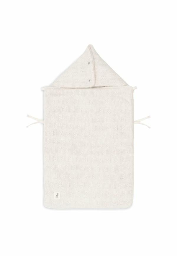 Jollein Voetenzak voor Autostoel Kinderwagen Grain Knit - Oatmeal - Afbeelding 4