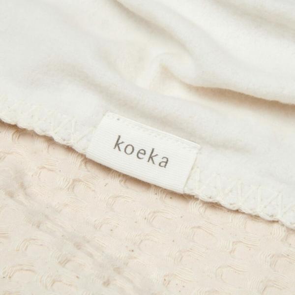 Koeka deken cotton fleece wafel amsterdam - natural - Afbeelding 3