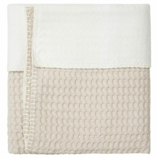 Koeka deken cotton fleece wafel amsterdam - sand - Afbeelding 2