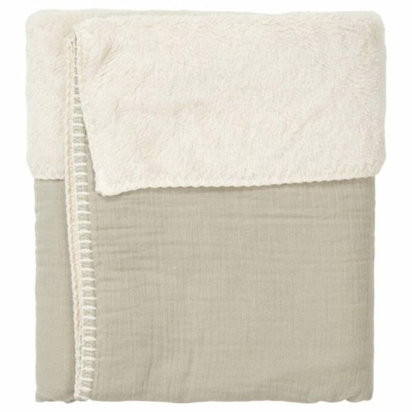 Koeka deken Teddy Faro - sage - Afbeelding 2