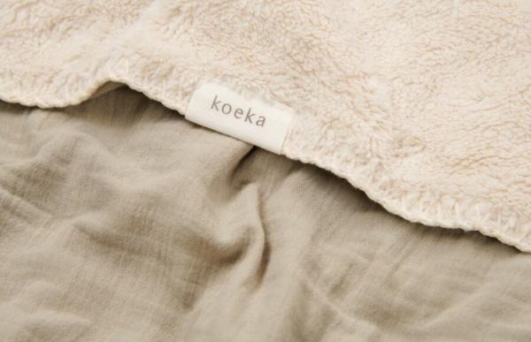 Koeka deken Teddy Faro - sage - Afbeelding 3