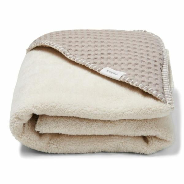 Koeka omslagdoek wafel teddy oslo - clay - Afbeelding 2